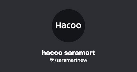 hacoo saramart linktree